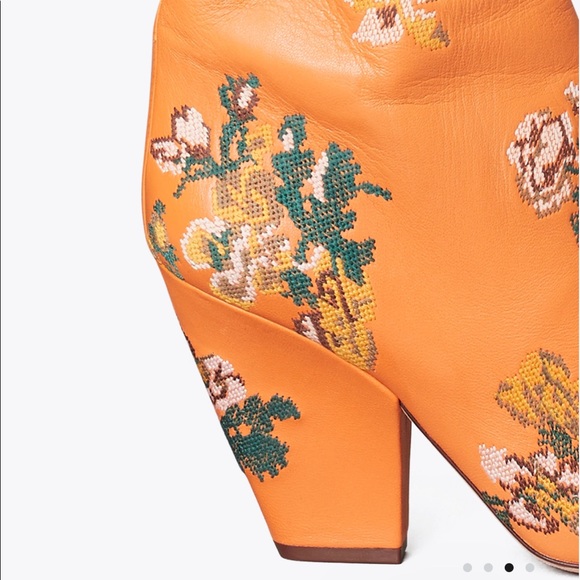 TORY BURCH LILA EMBROIDERED OVER-THE-KNEE SCRUNCH BOOT SIZE 7 *NEW* - Picture 2 of 9